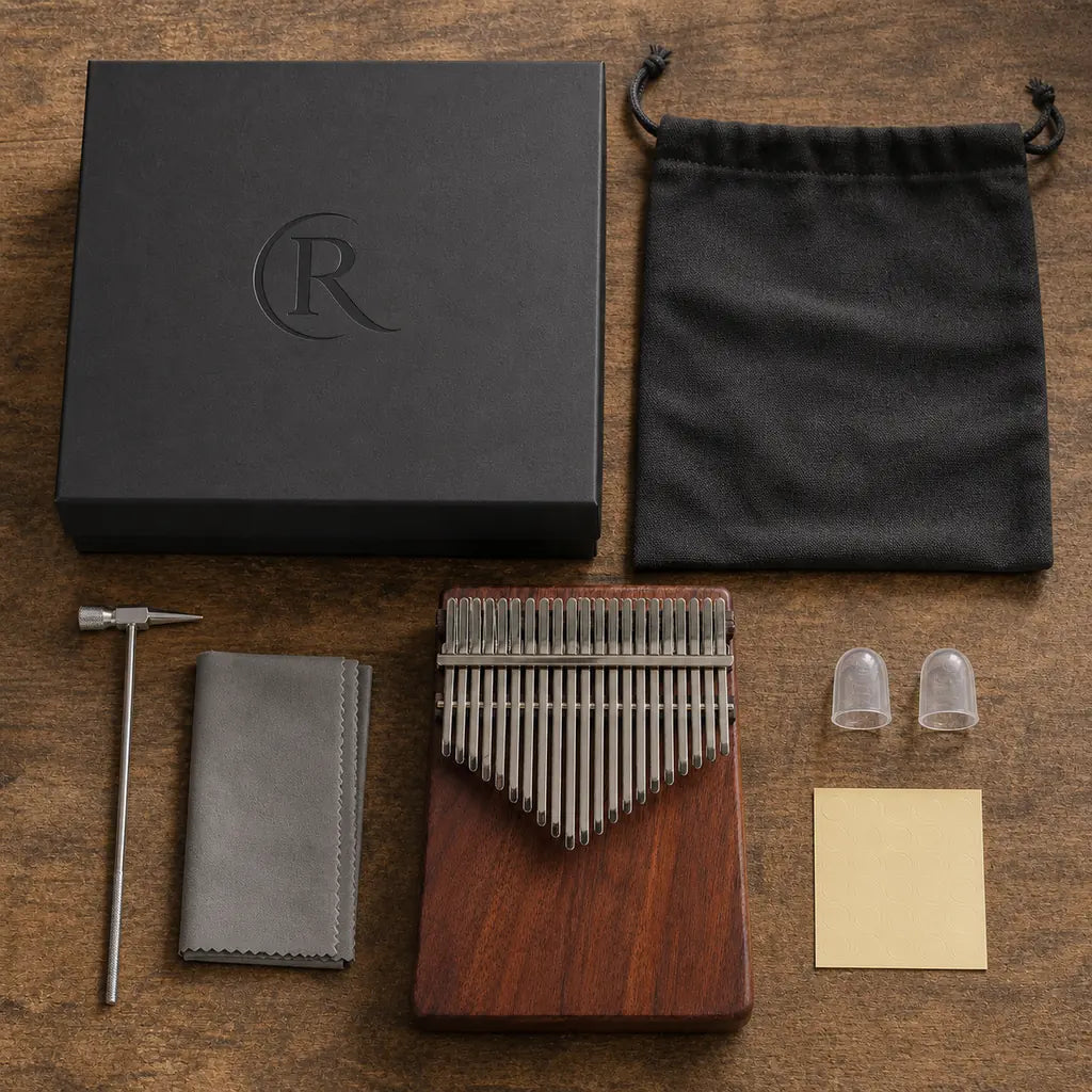 Kalimba 21 Keys - Black Walnut, F Major