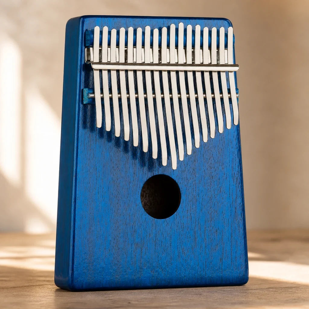 Mbira 17 Keys - Mahogany, Dark Blue