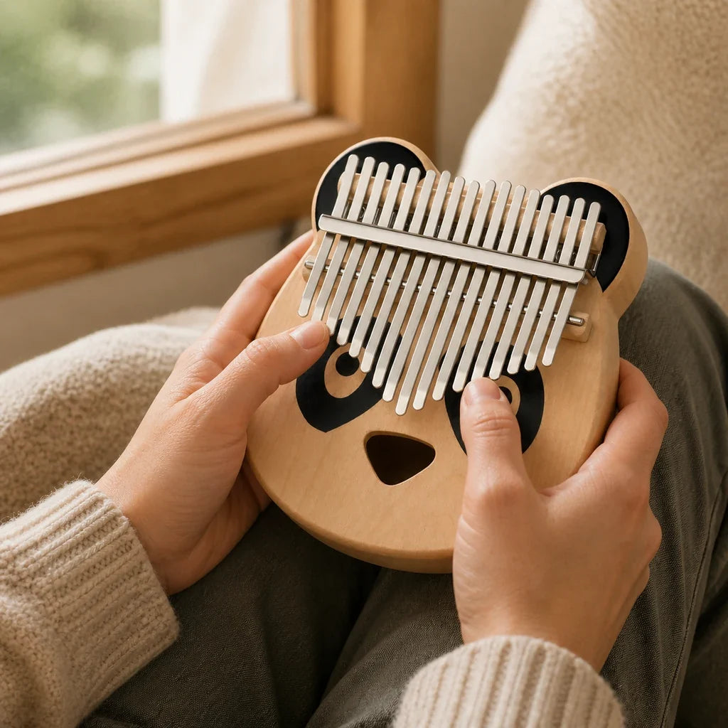 Kalimba 17 Keys - Maple, Panda Shape