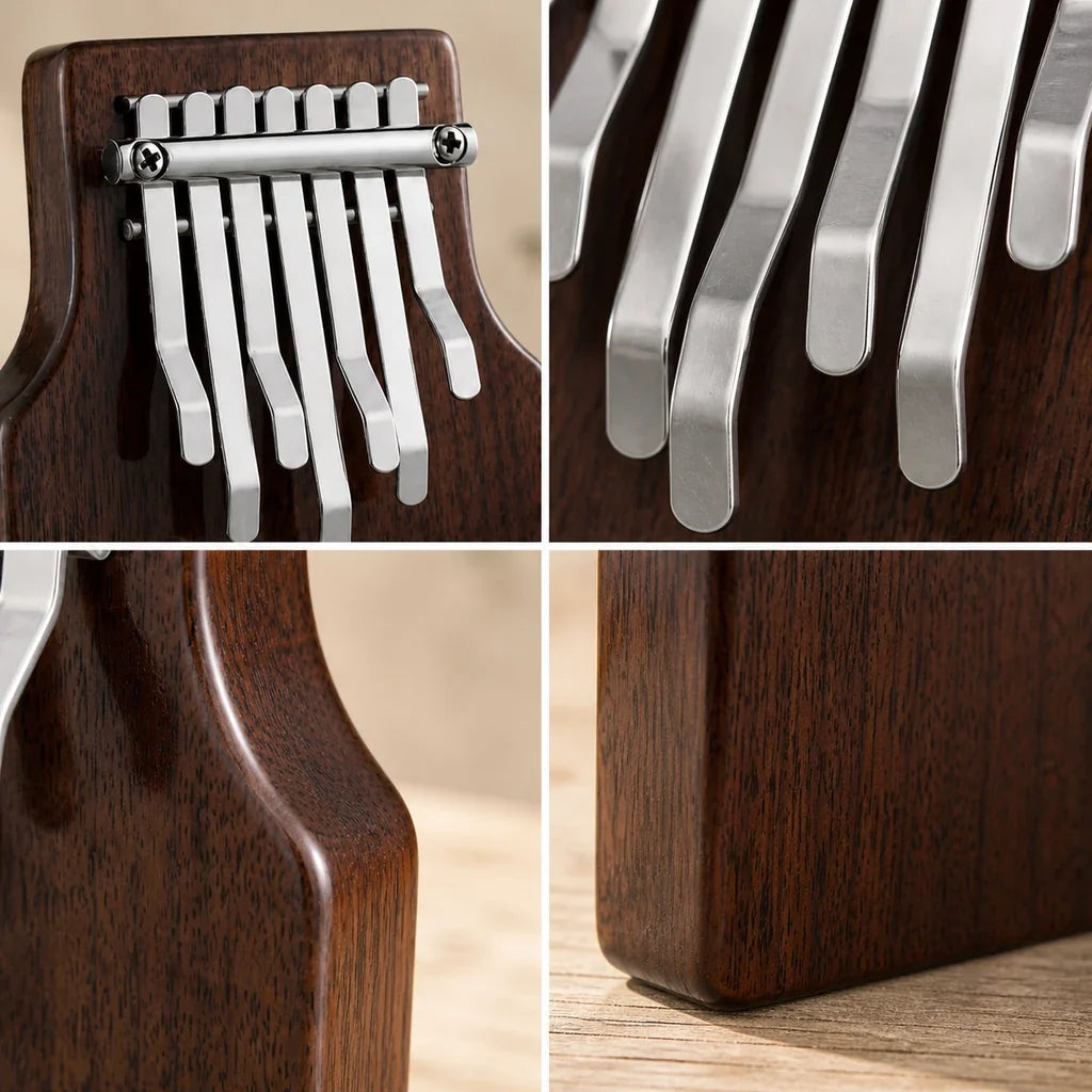 Kalimba 7 Keys - Black Walnut, For Children From 3