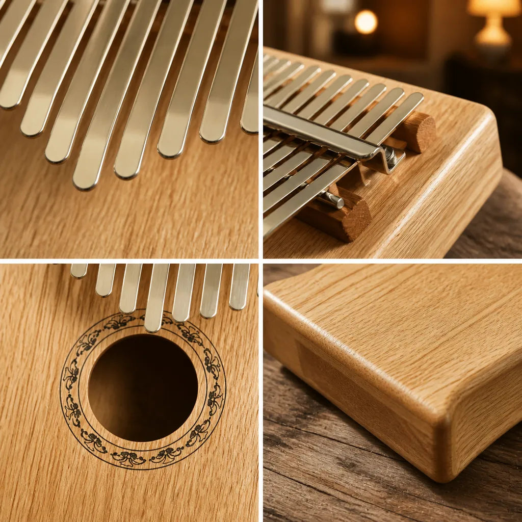 Kalimba 17 Keys - Mahogany with Resonance Chamber