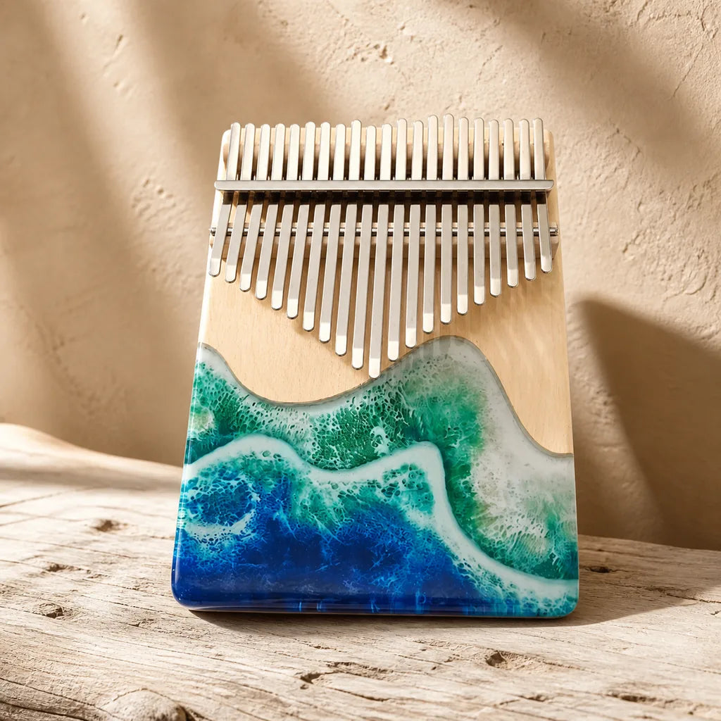 Kalimba 17 or 21 Keys - Beech and Epoxy Resin
