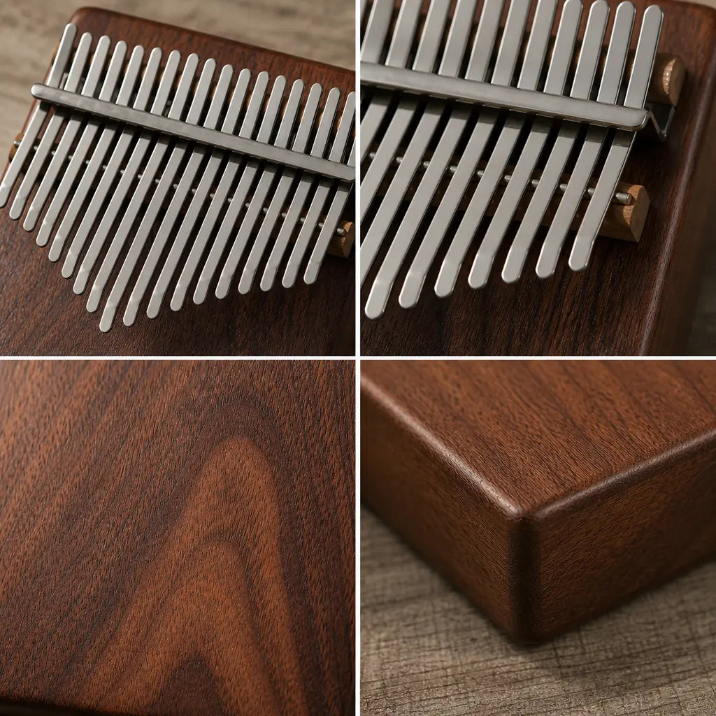 Kalimba 17 Keys - Black Walnut, Handcrafted