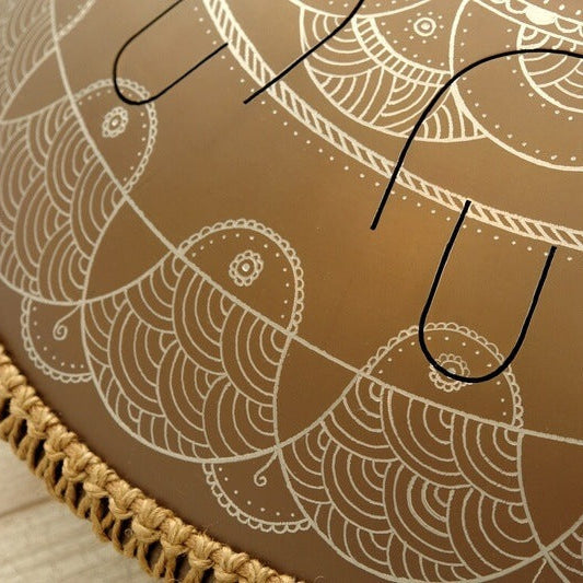 Steel Tongue Drum Enigma Meditation 8 Notes - Stainless Steel