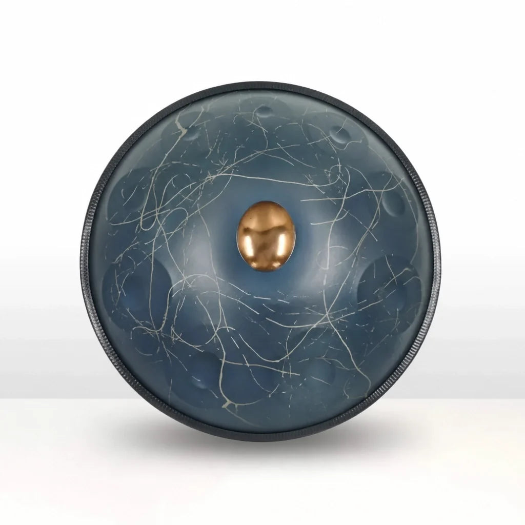 Handpan D Minor 10 Notes - Spiral or Abstract Motif