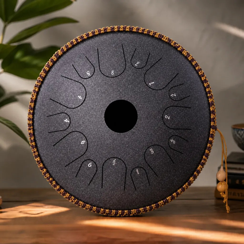 Steel Tongue Drum C Major 14 Notes - 35 cm