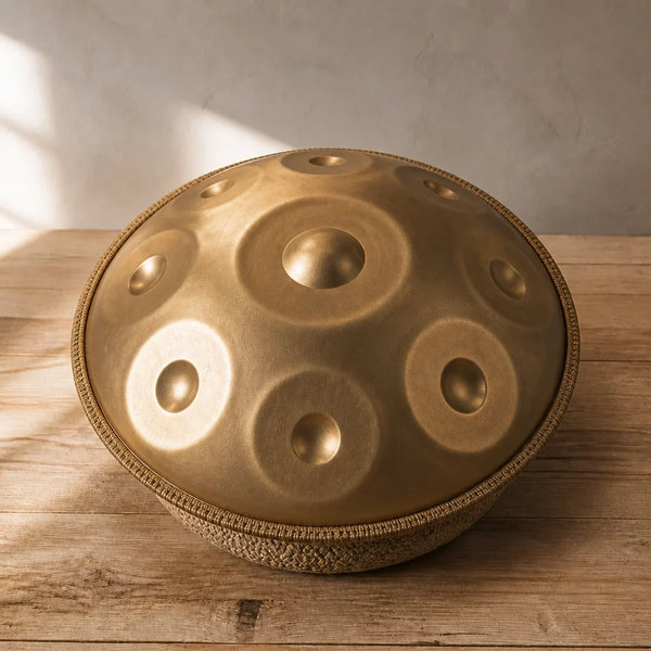 Handpan D Minor 9 Notes - Stainless Steel, Hand Tuned