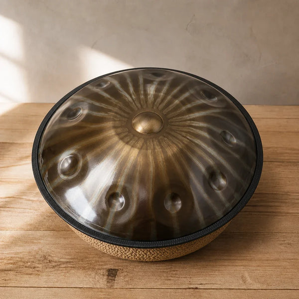 Handpan Elysium D Minor 9-12 Notes - Nitrided, Engraved