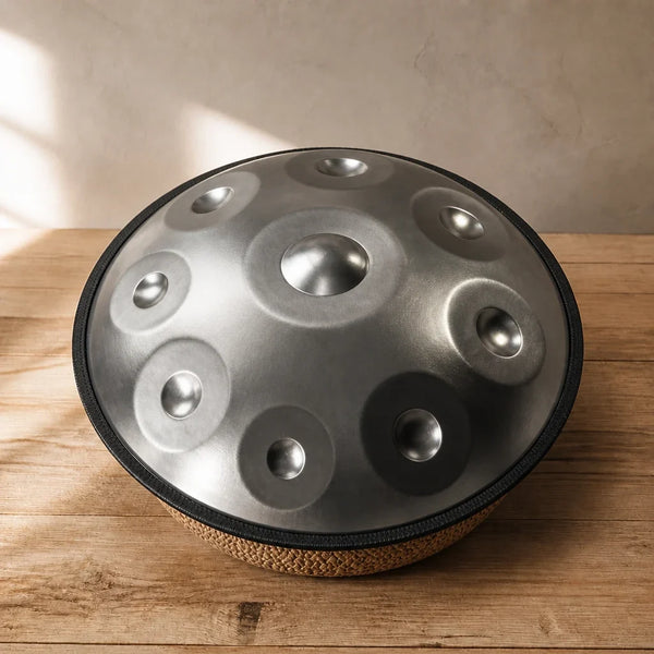 Handpan D Minor 9-12 Notes - Stainless Steel, Hand Tuned