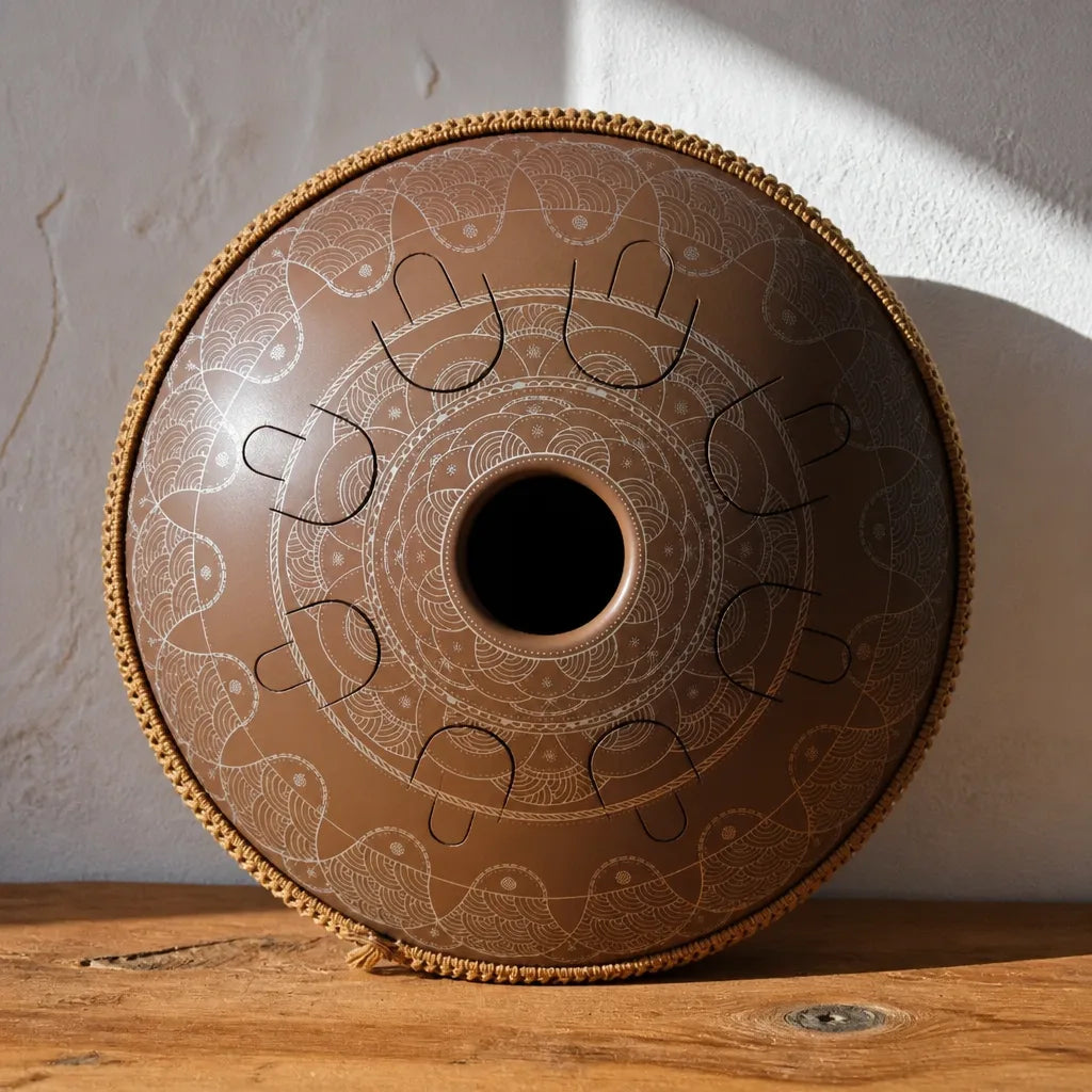 Steel Tongue Drum Enigma Meditation 8 Notes - Stainless Steel