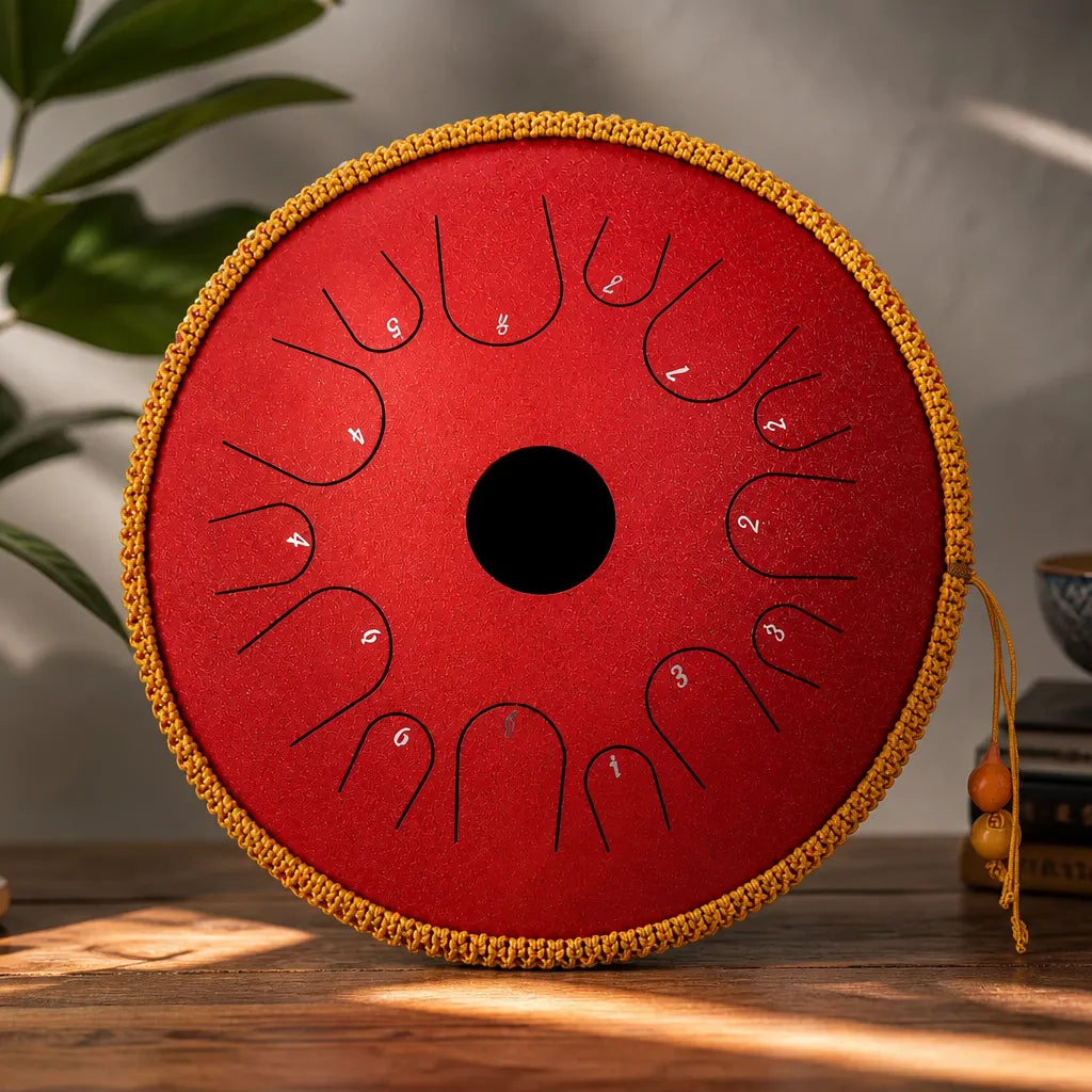 Steel Tongue Drum C Major 14 Notes - 35 cm