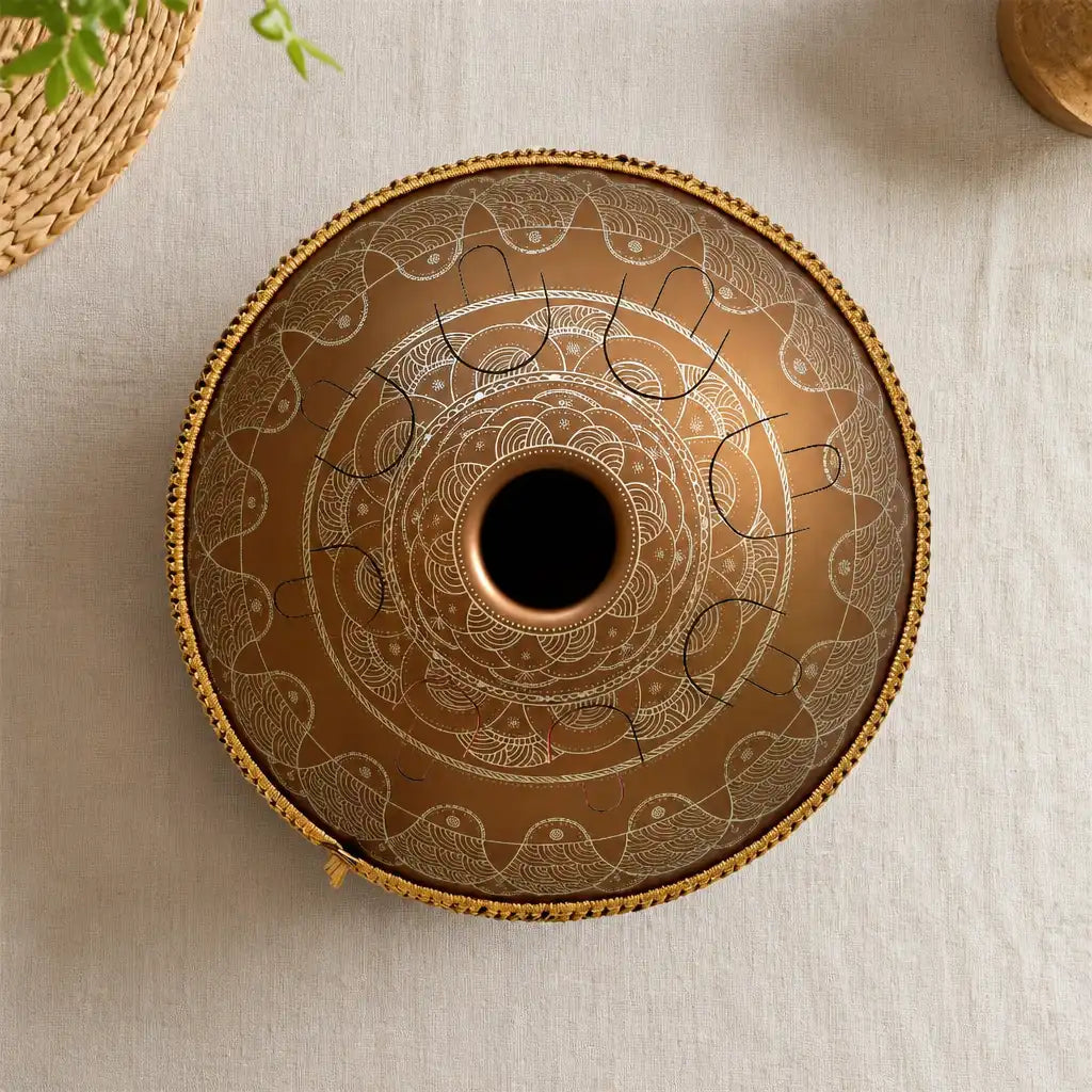 Steel Tongue Drum Enigma Meditation 8 Notes - Stainless Steel