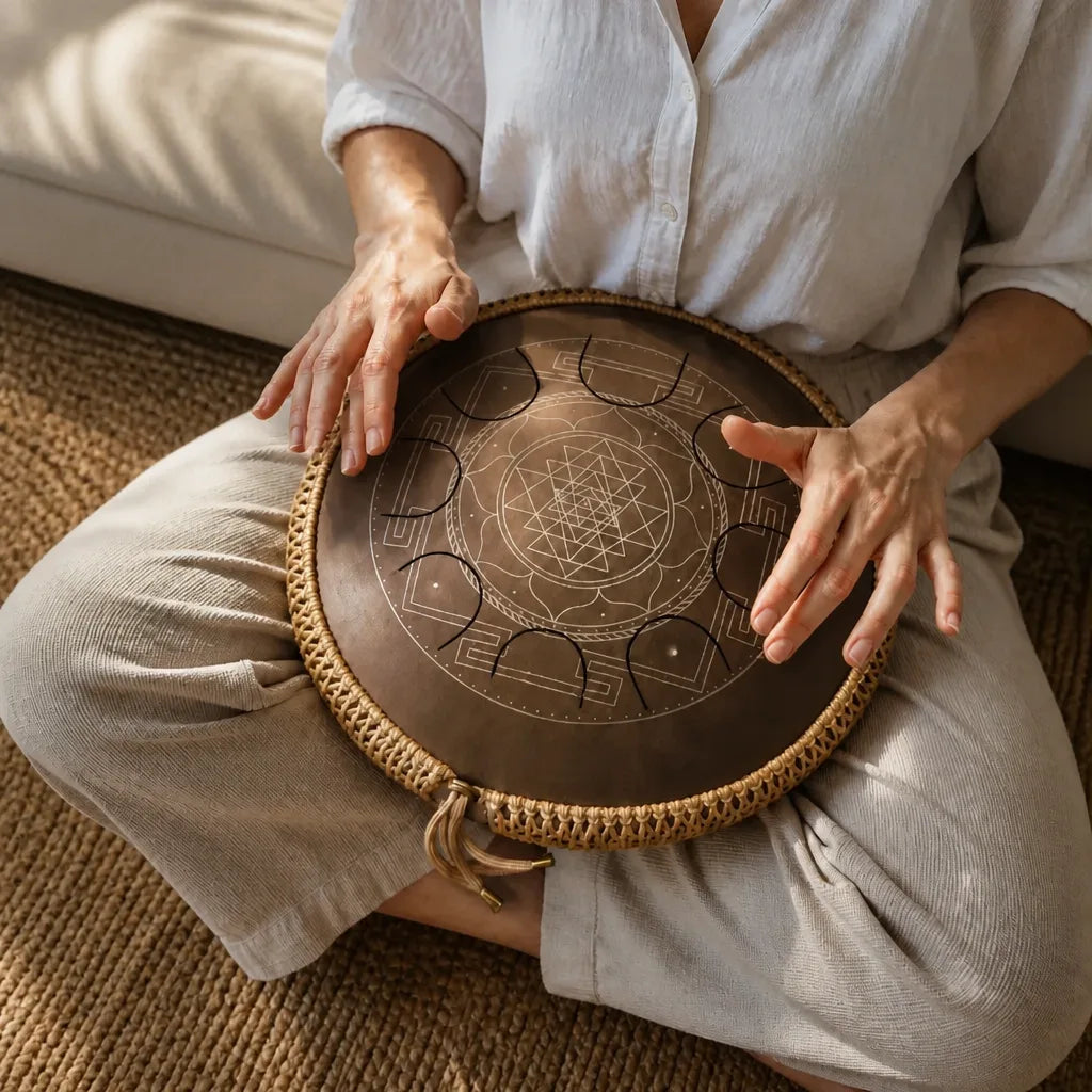 Steel Tongue Drum Enigma Meditation 8 Notes - Hand Tuned