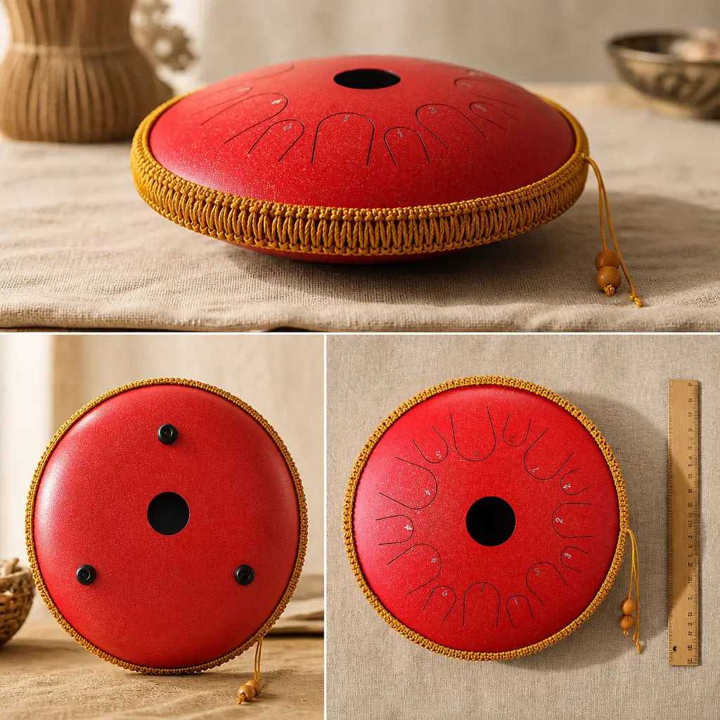 Steel Tongue Drum C Major 14 Notes - 35 cm