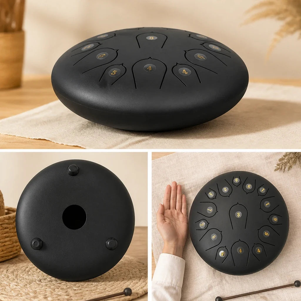 Steel Tongue Drum C Major 15 Notes - Classic, 35 cm