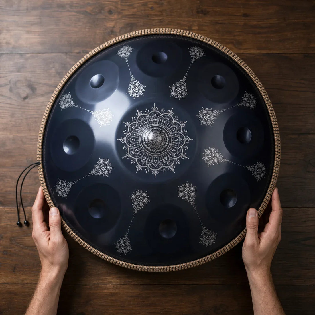 Handpan C Major 9-12 Notes - Stainless Steel, Engraved