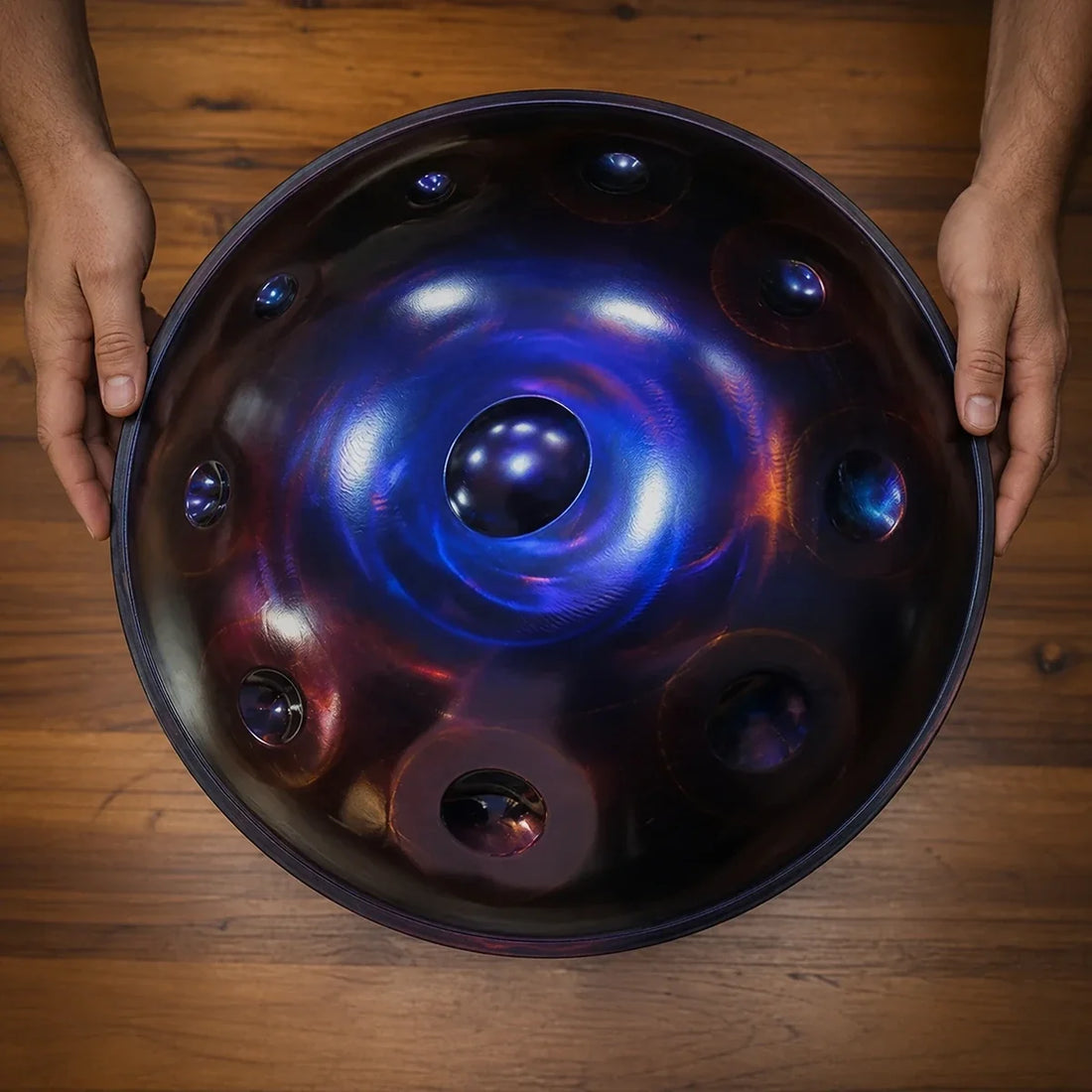 Handpan Kurd or Celtic D Minor 10 Notes - 4 Colours