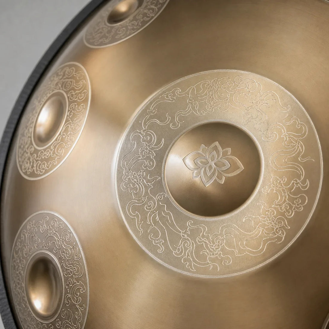 Handpan D Minor 9-12 Notes - Nitrided Steel, Blue or Gold