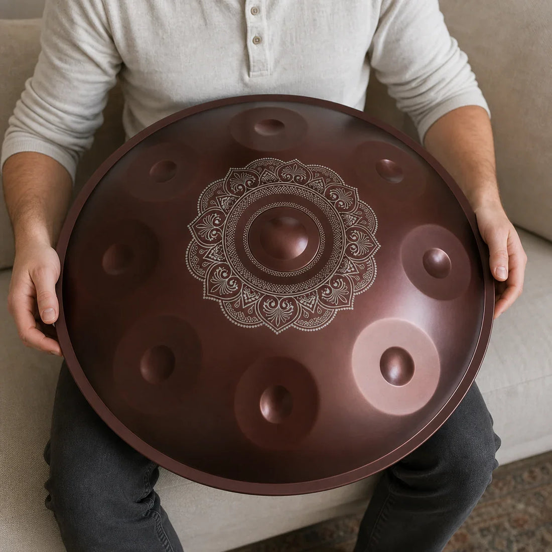 Handpan Kurd or Amara D Minor 9-10 Notes - Hand Tuned