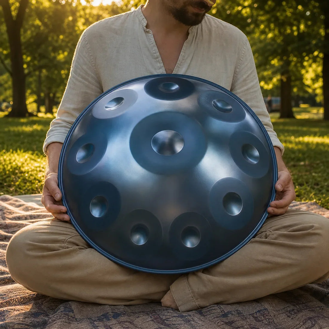 Handpan Kurd D Minor 9-12 Notes - Stainless Steel