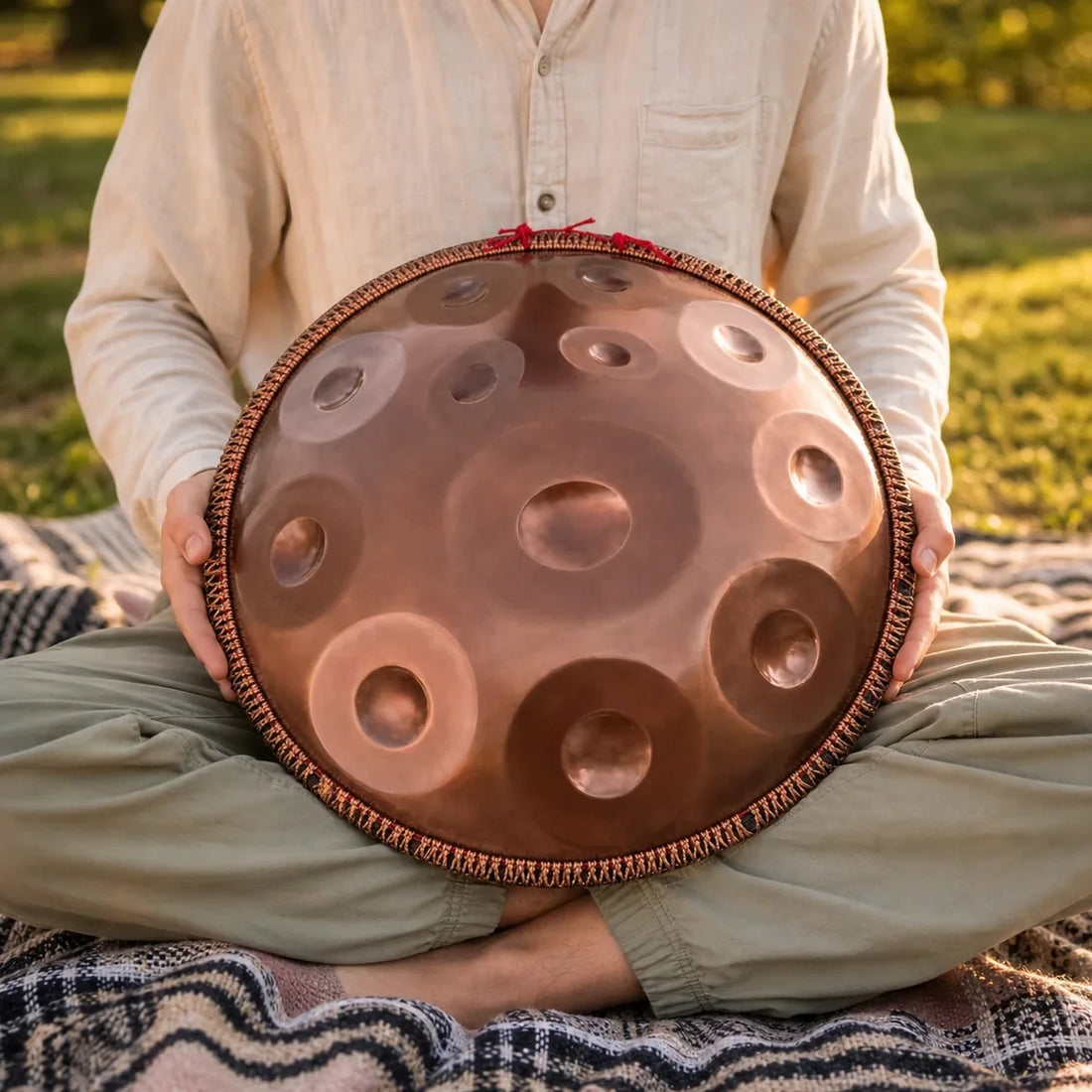Handpan F Major 12 Notes - Bronze Gold or Purple