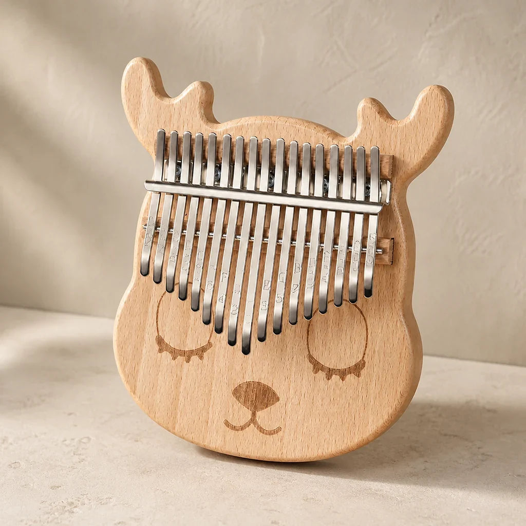 Kalimba 17 Keys - Acacia, Deer Head Shape