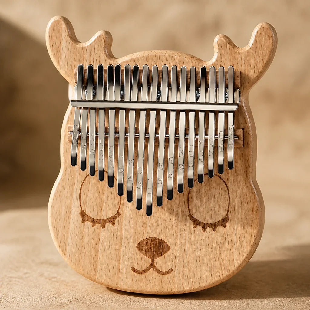 Kalimba 17 Keys - Acacia, Deer Head Shape