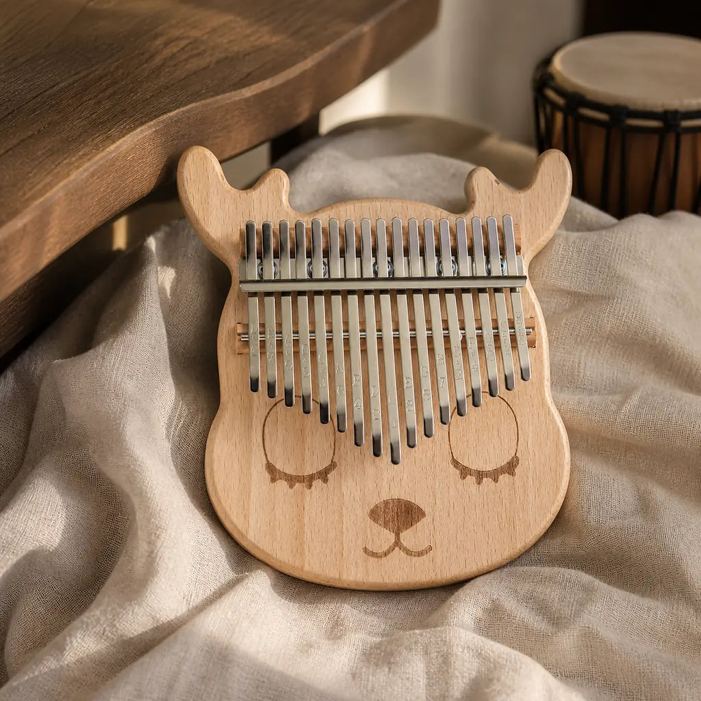 Kalimba 17 Keys - Acacia, Deer Head Shape