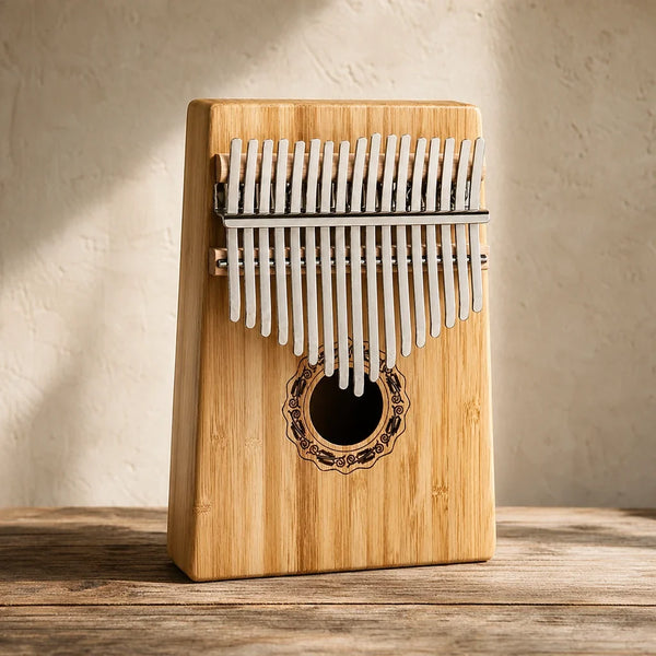 Kalimba 17 Keys - Bamboo, Solid Hollow Body