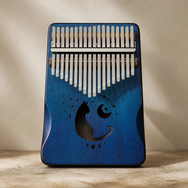 Kalimba 17 Keys - Mahogany, Starry Sky Design