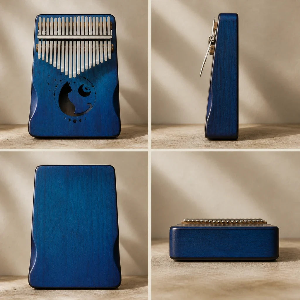 Kalimba 17 Keys - Mahogany, Starry Sky Design