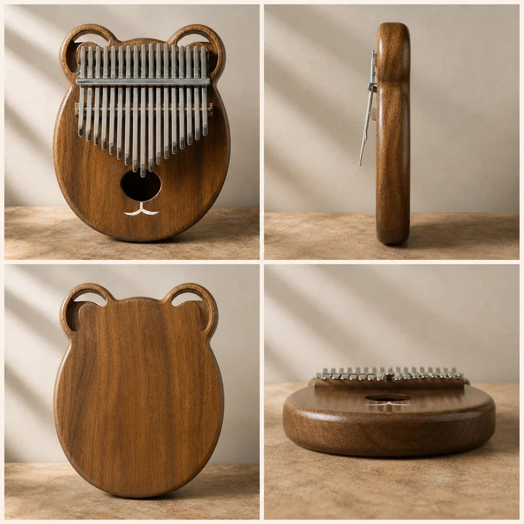 Kalimba 17 Keys - Walnut, Large Hollow Body