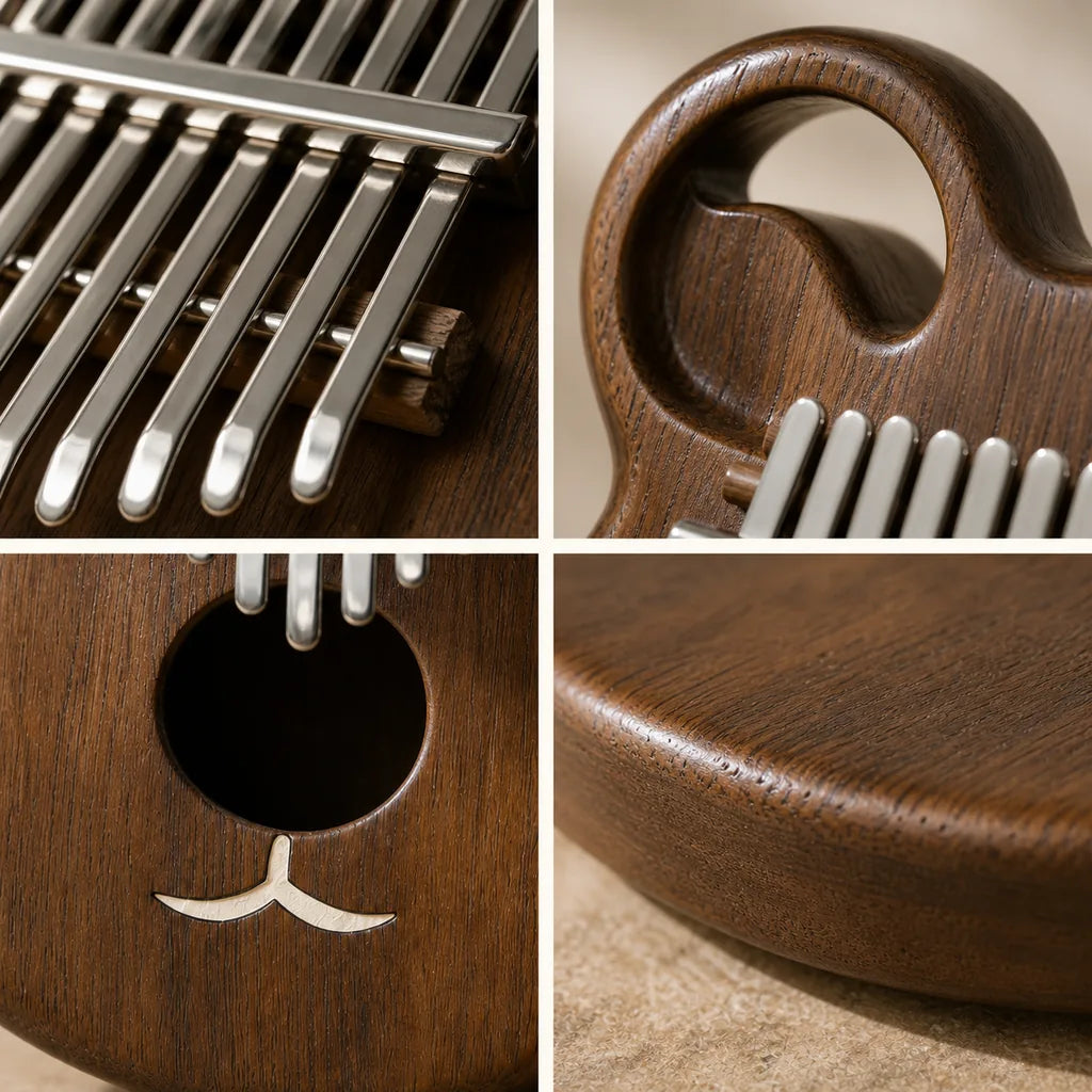 Kalimba 17 Keys - Walnut, Large Hollow Body