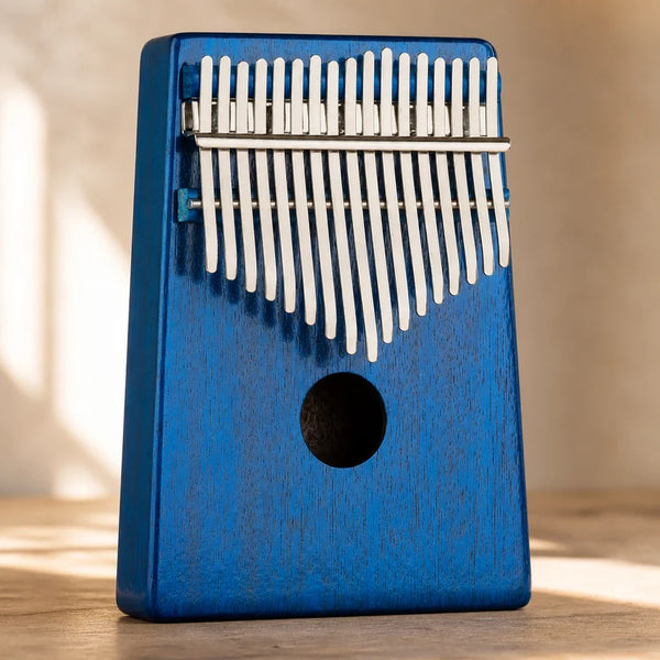 Mbira 17 Keys - Mahogany, Dark Blue