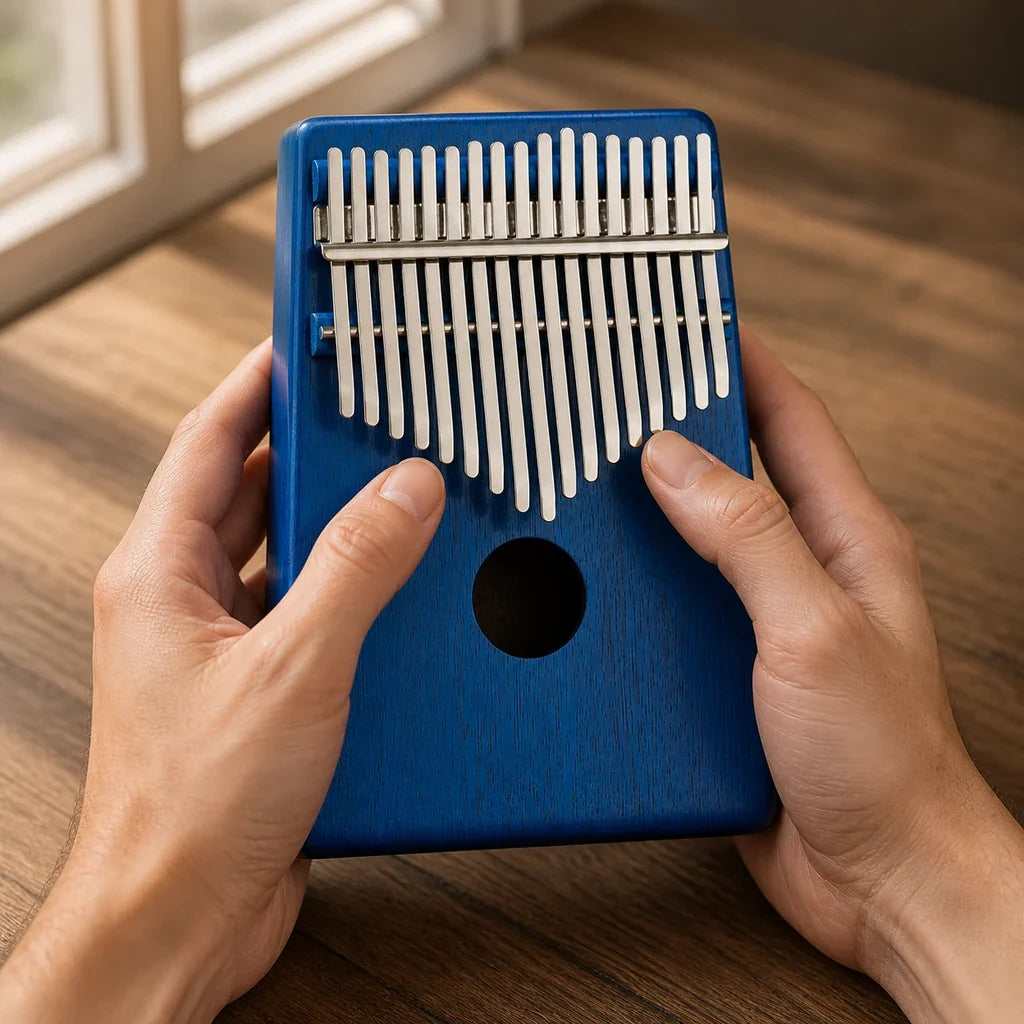 Mbira 17 Keys - Mahogany, Dark Blue