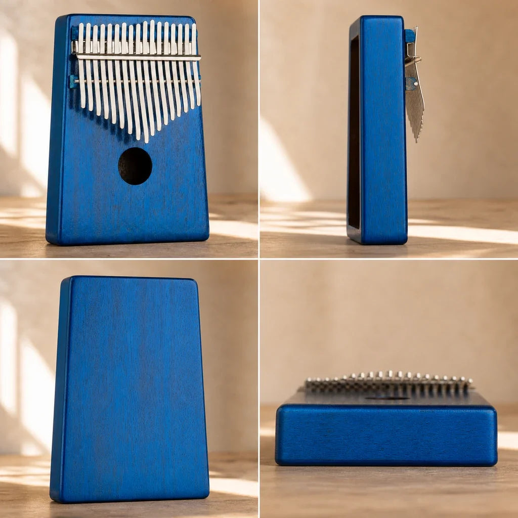 Mbira 17 Keys - Mahogany, Dark Blue