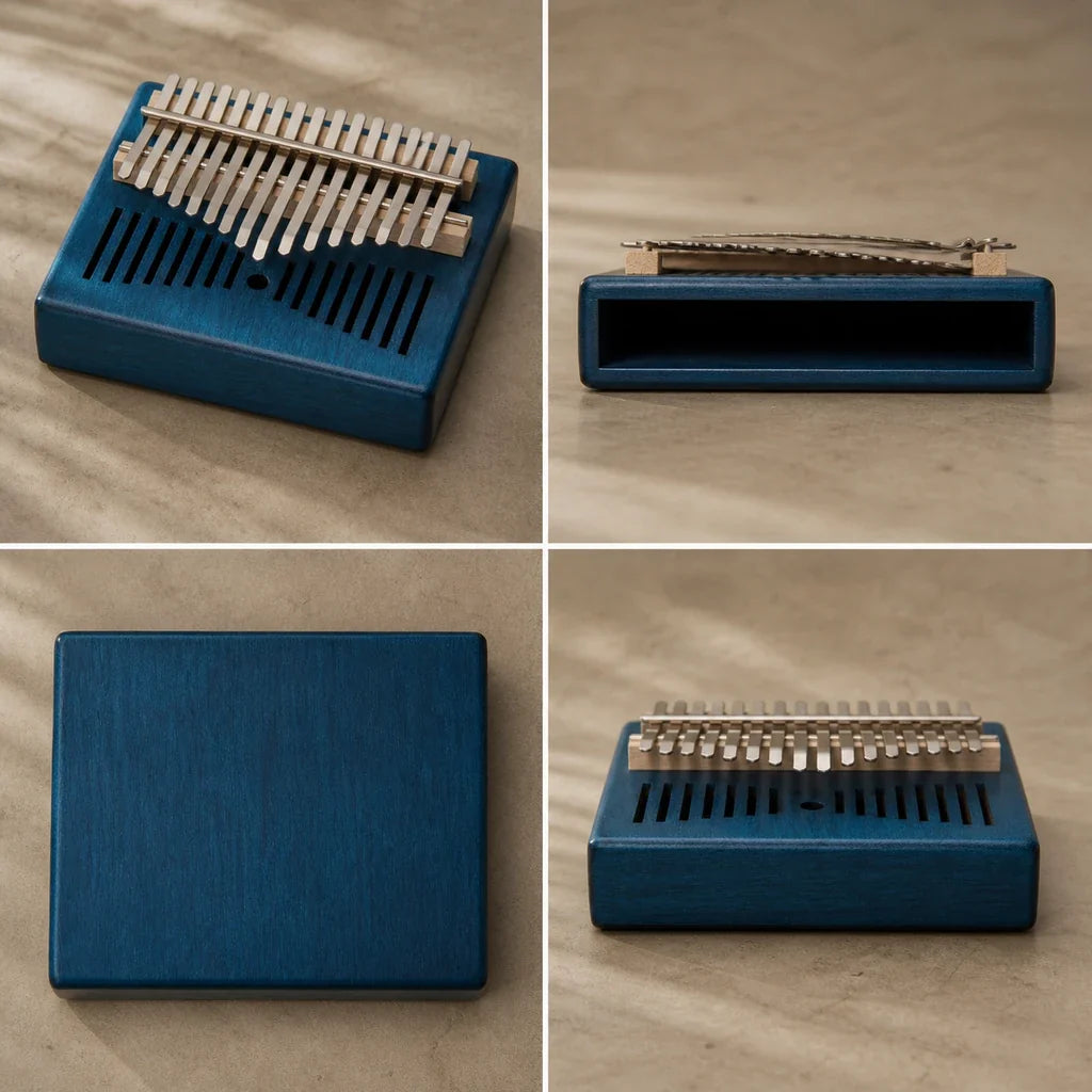 Kalimba 17 Keys - Mahogany Standard, 4 Colours