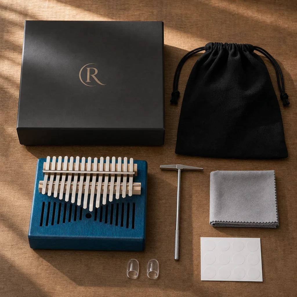 Kalimba 17 Keys - Mahogany Standard, 4 Colours