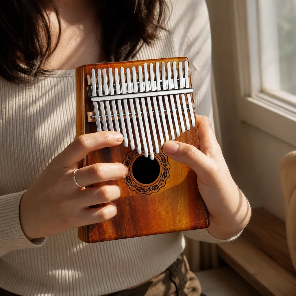 Sanza 17 Keys - Acacia, Mahogany or Walnut