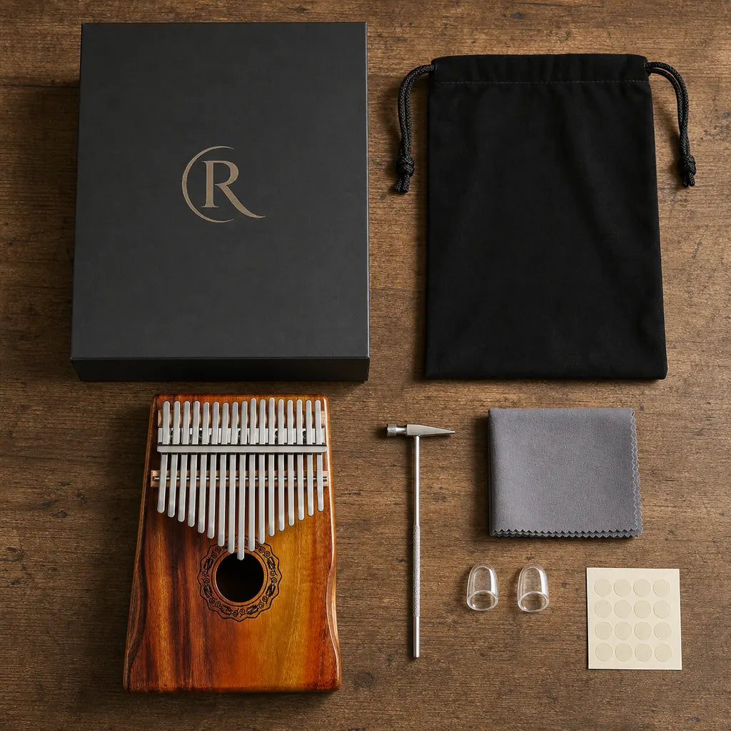 Sanza 17 Keys - Acacia, Mahogany or Walnut