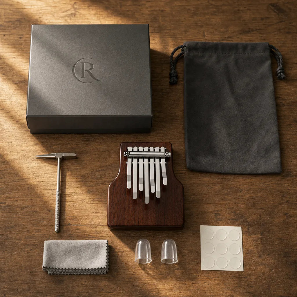 Kalimba 7 Keys - Black Walnut, For Children From 3