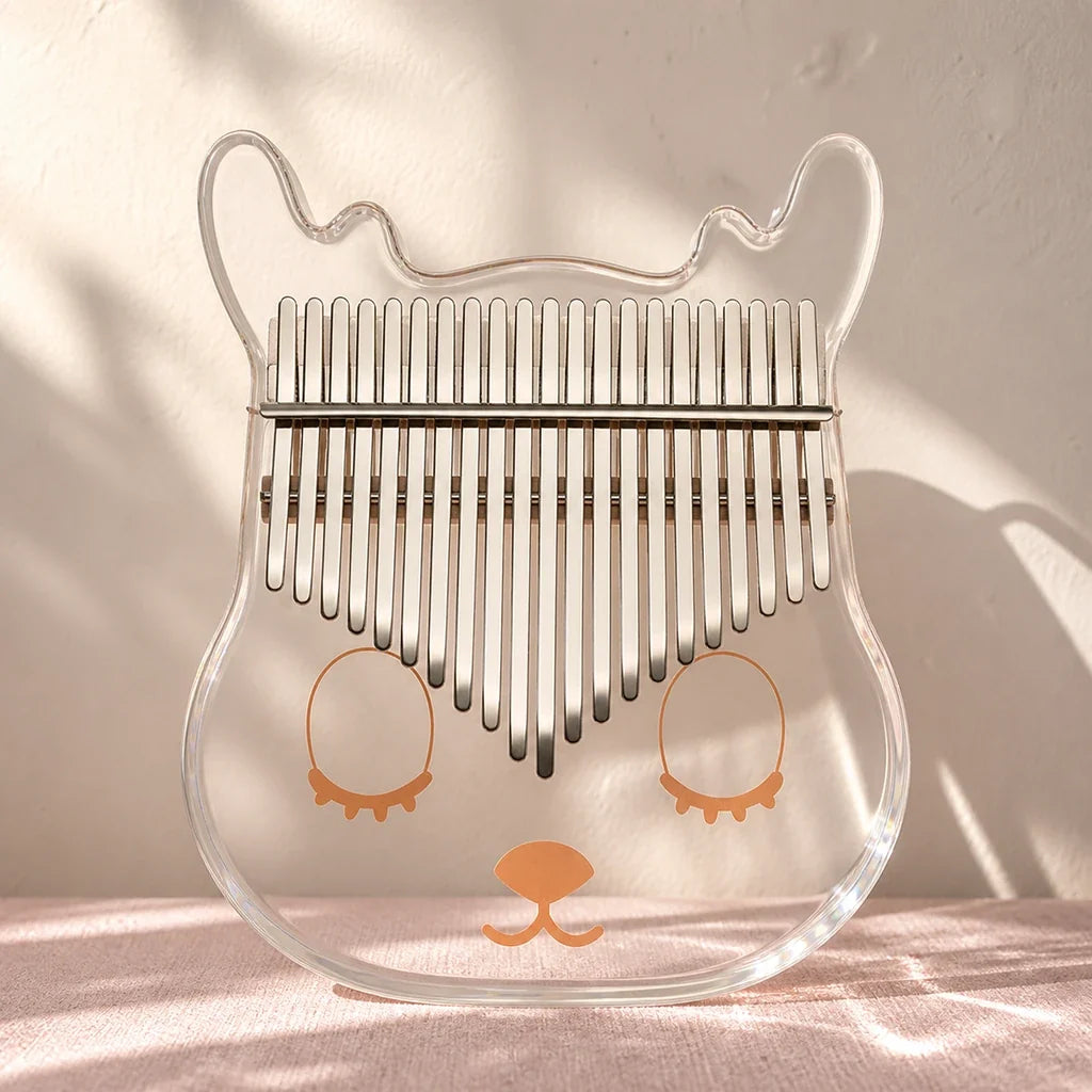 Kalimba 17 or 21 Keys - Acrylic, Transparent