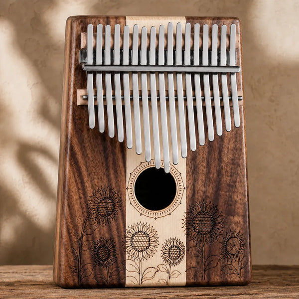 Kalimba 17 Keys - Acacia and Maple, Mbira Style