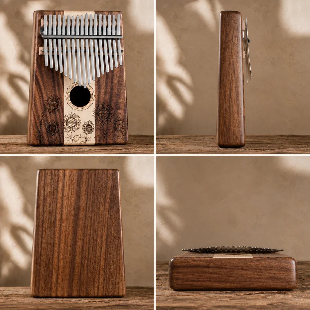 Kalimba 17 Keys - Acacia and Maple, Mbira Style