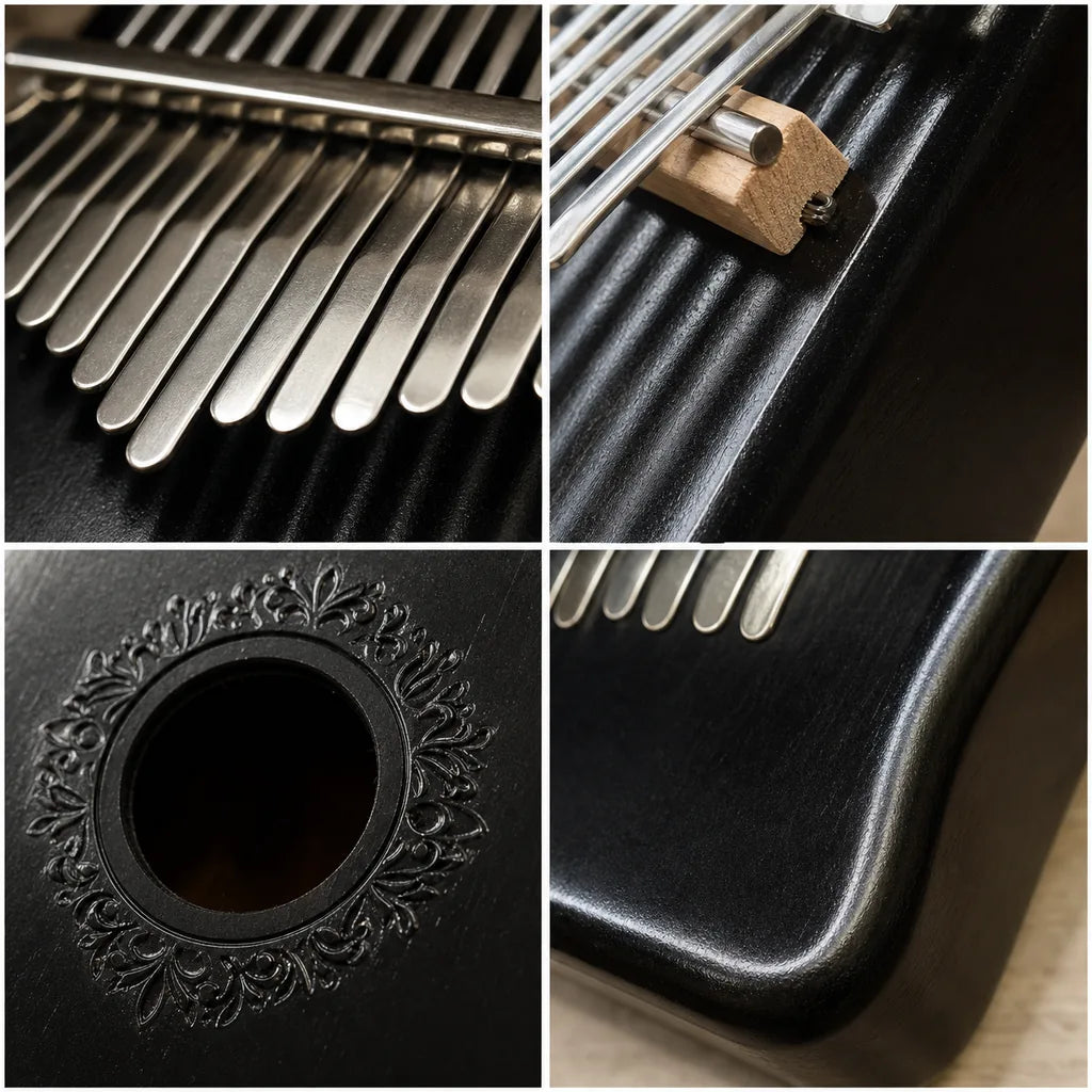 Kalimba 17 Keys - Mahogany, Africa Edition
