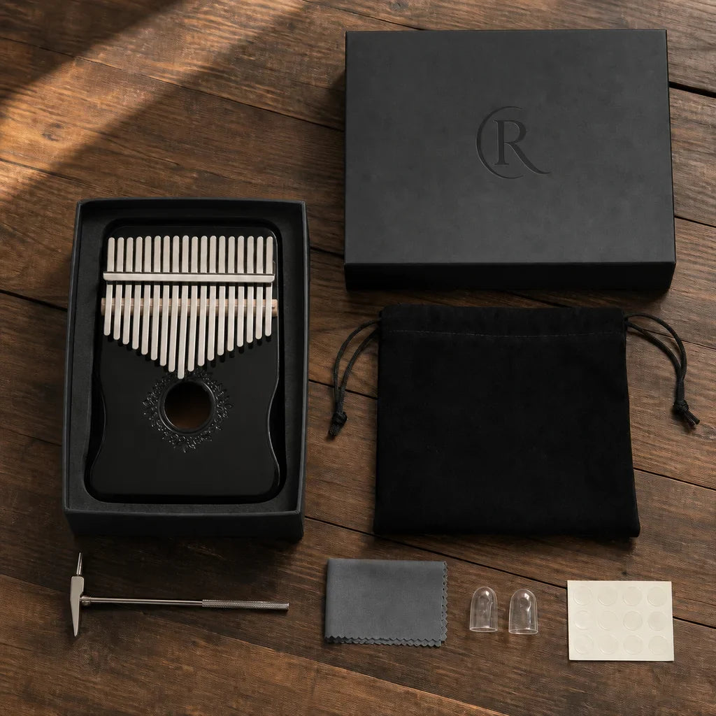 Kalimba 17 Keys - Mahogany, Africa Edition