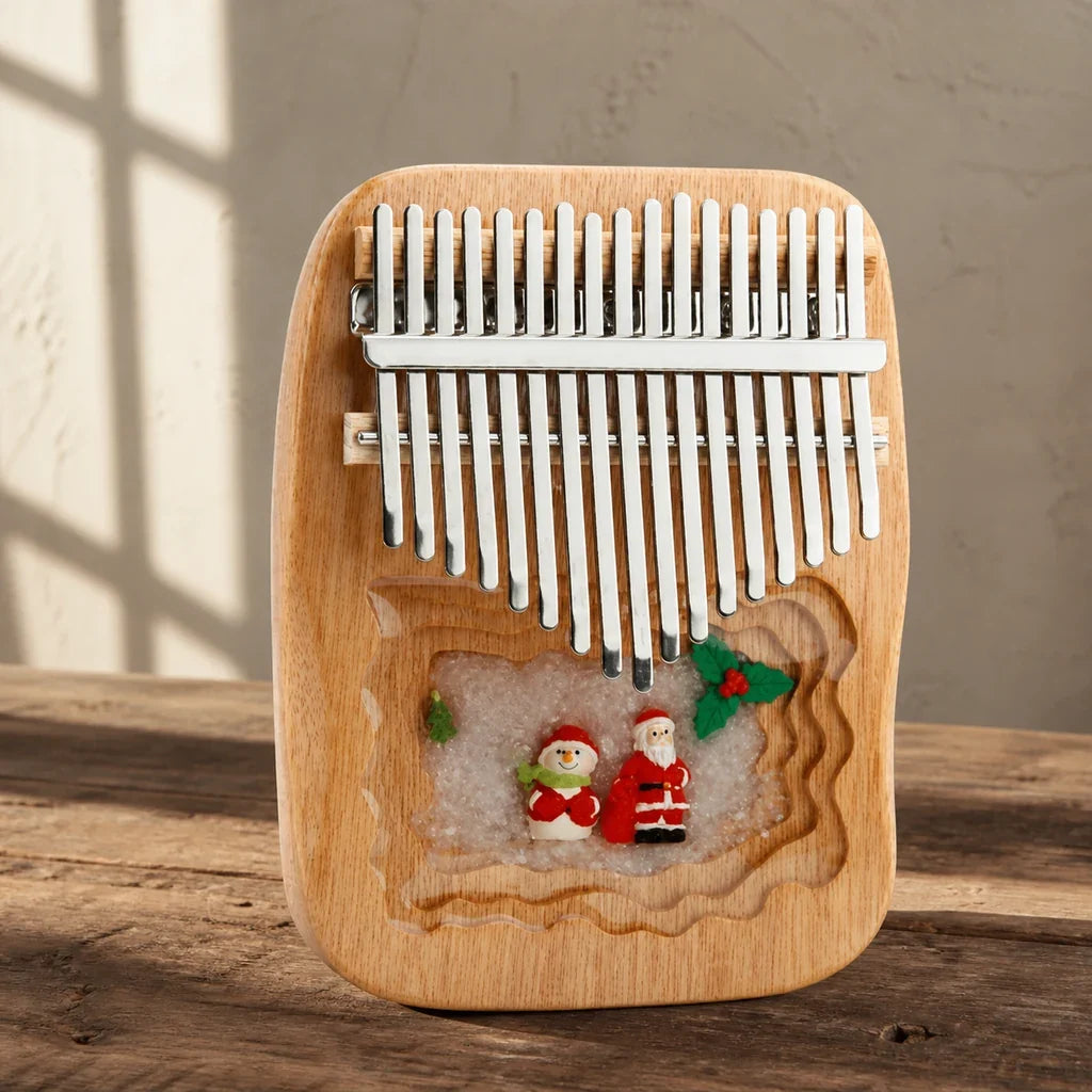 Mbira 17 Keys - Mahogany and Epoxy, 5 Motifs