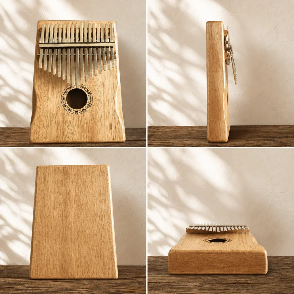Kalimba 17 Keys - Mahogany with Resonance Chamber