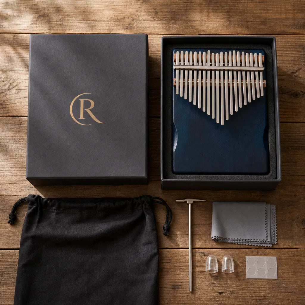 Kalimba 21 Keys - Mahogany, Standard Flat Board