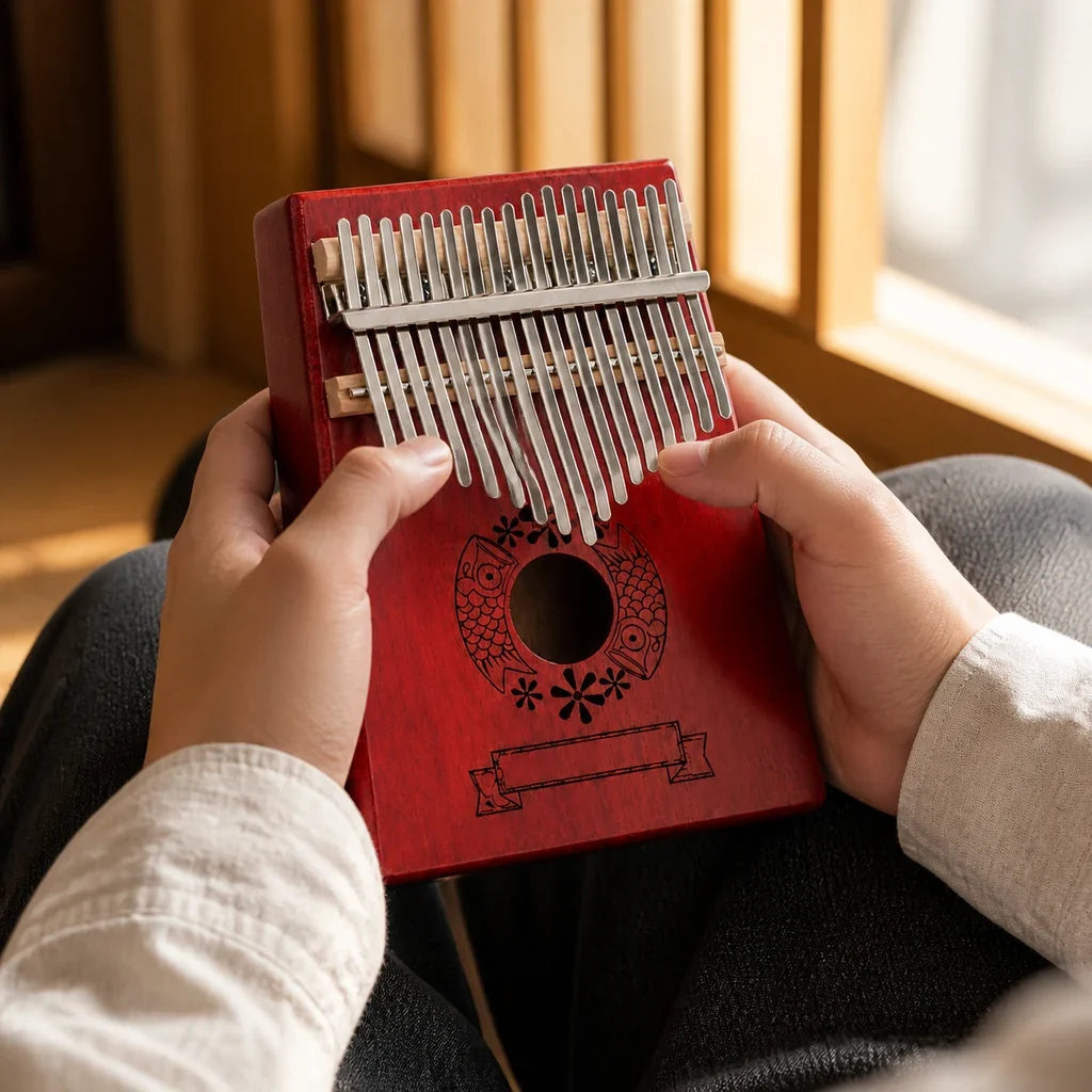 Kalimba 17 Keys - Mahogany, Japanese Design